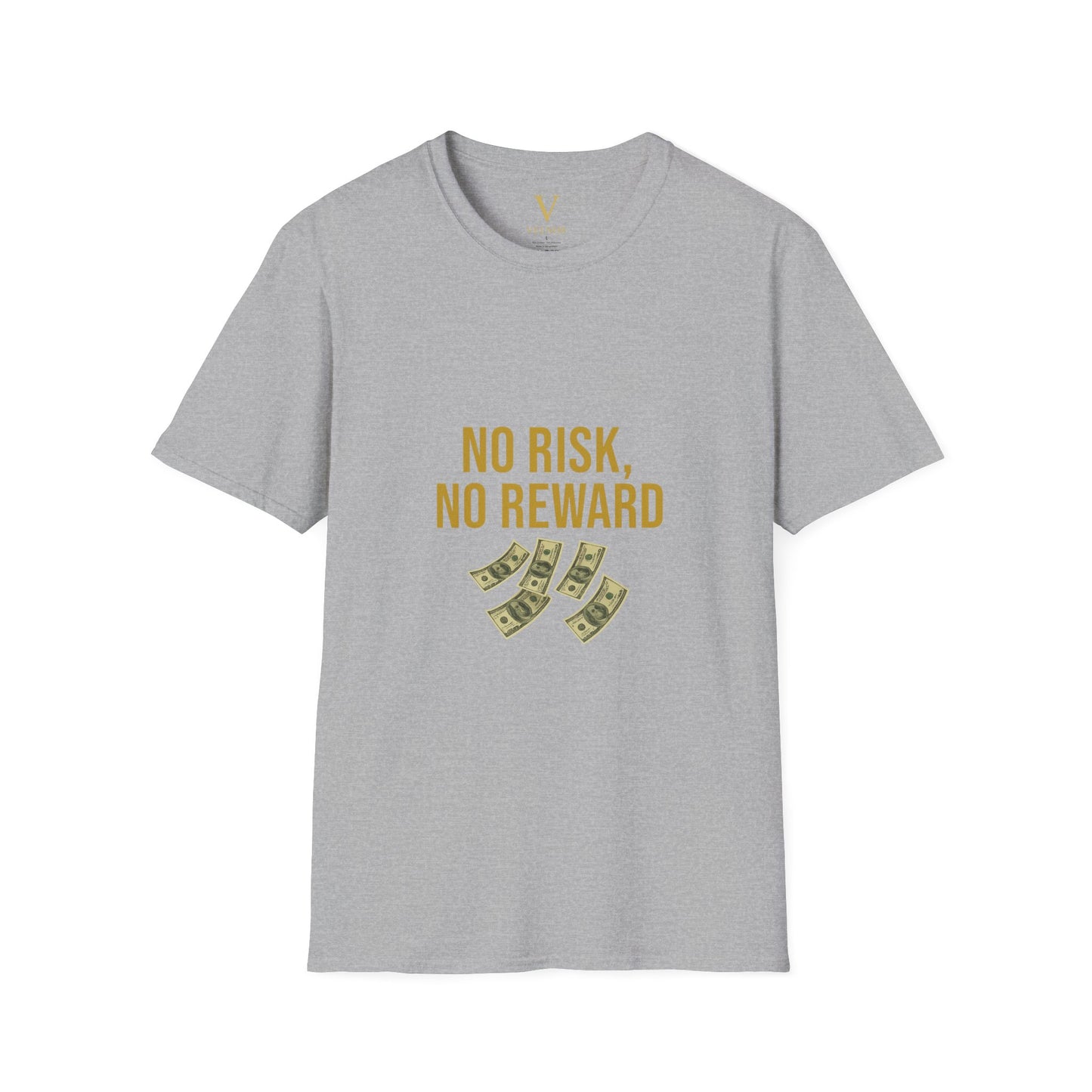 No Risk, No Reward T-Shirt, Motivational Tee, Funny Quote Shirt, Casual Wear, Gift for Entrepreneurs