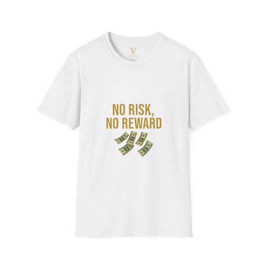 No Risk, No Reward T-Shirt, Motivational Tee, Funny Quote Shirt, Casual Wear, Gift for Entrepreneurs