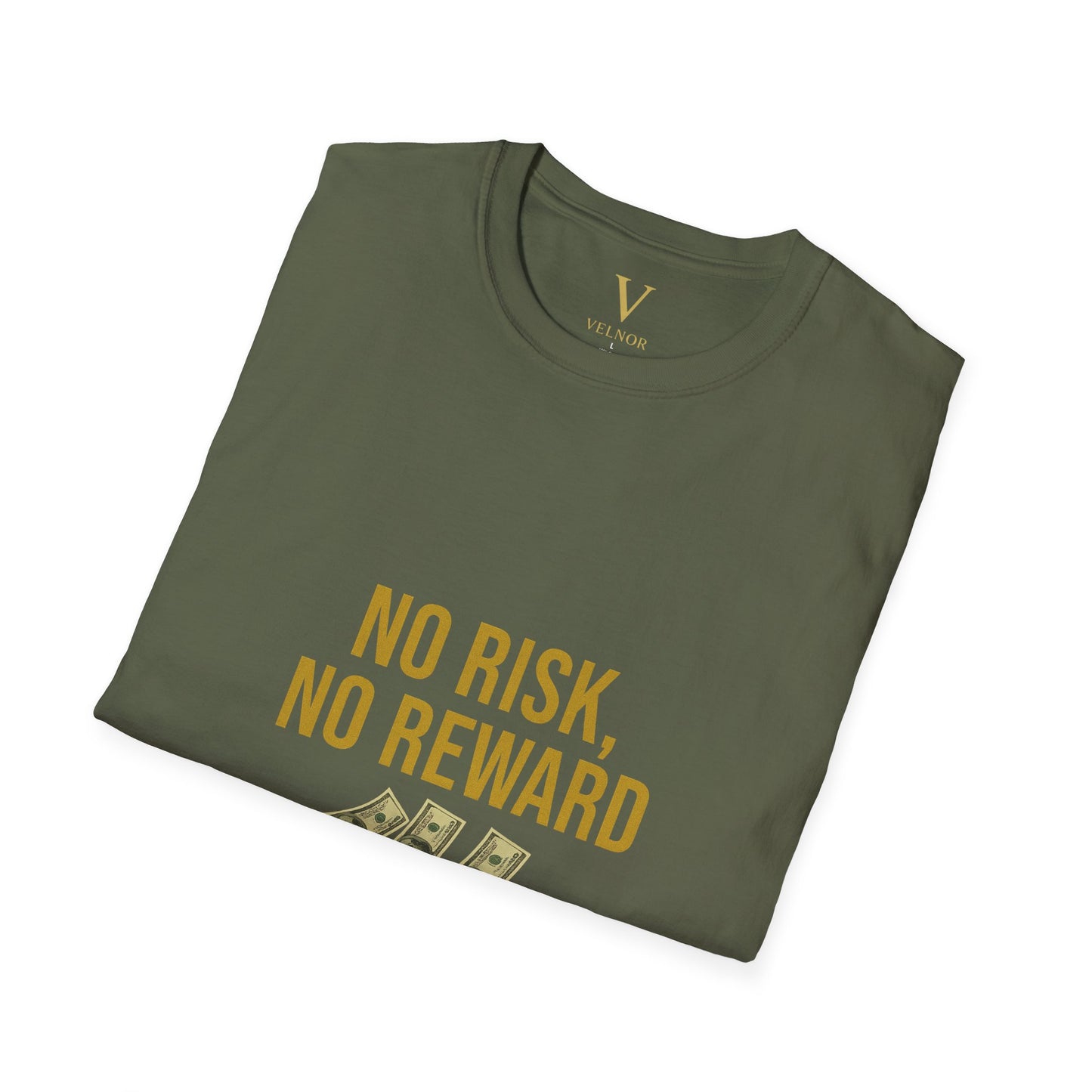 No Risk, No Reward T-Shirt, Motivational Tee, Funny Quote Shirt, Casual Wear, Gift for Entrepreneurs