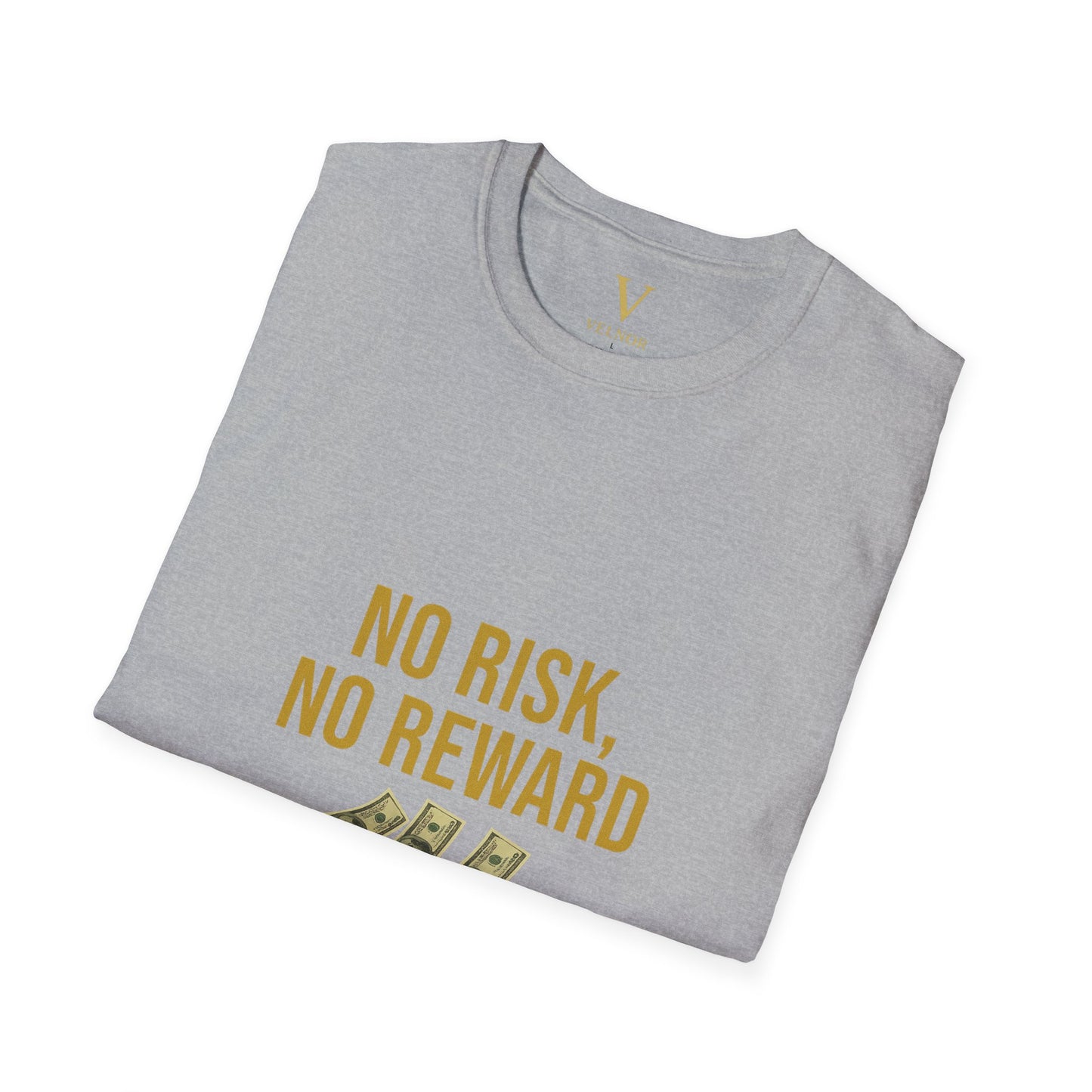No Risk, No Reward T-Shirt, Motivational Tee, Funny Quote Shirt, Casual Wear, Gift for Entrepreneurs
