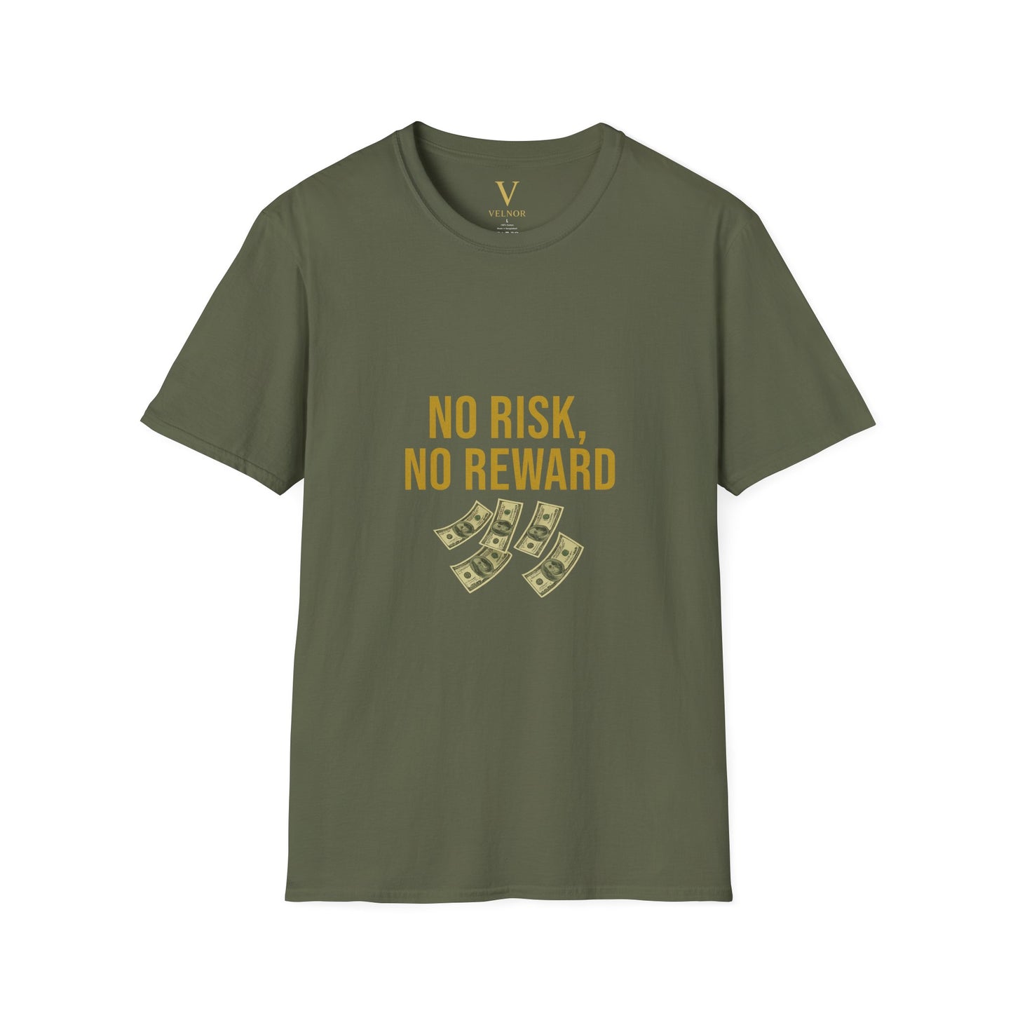 No Risk, No Reward T-Shirt, Motivational Tee, Funny Quote Shirt, Casual Wear, Gift for Entrepreneurs