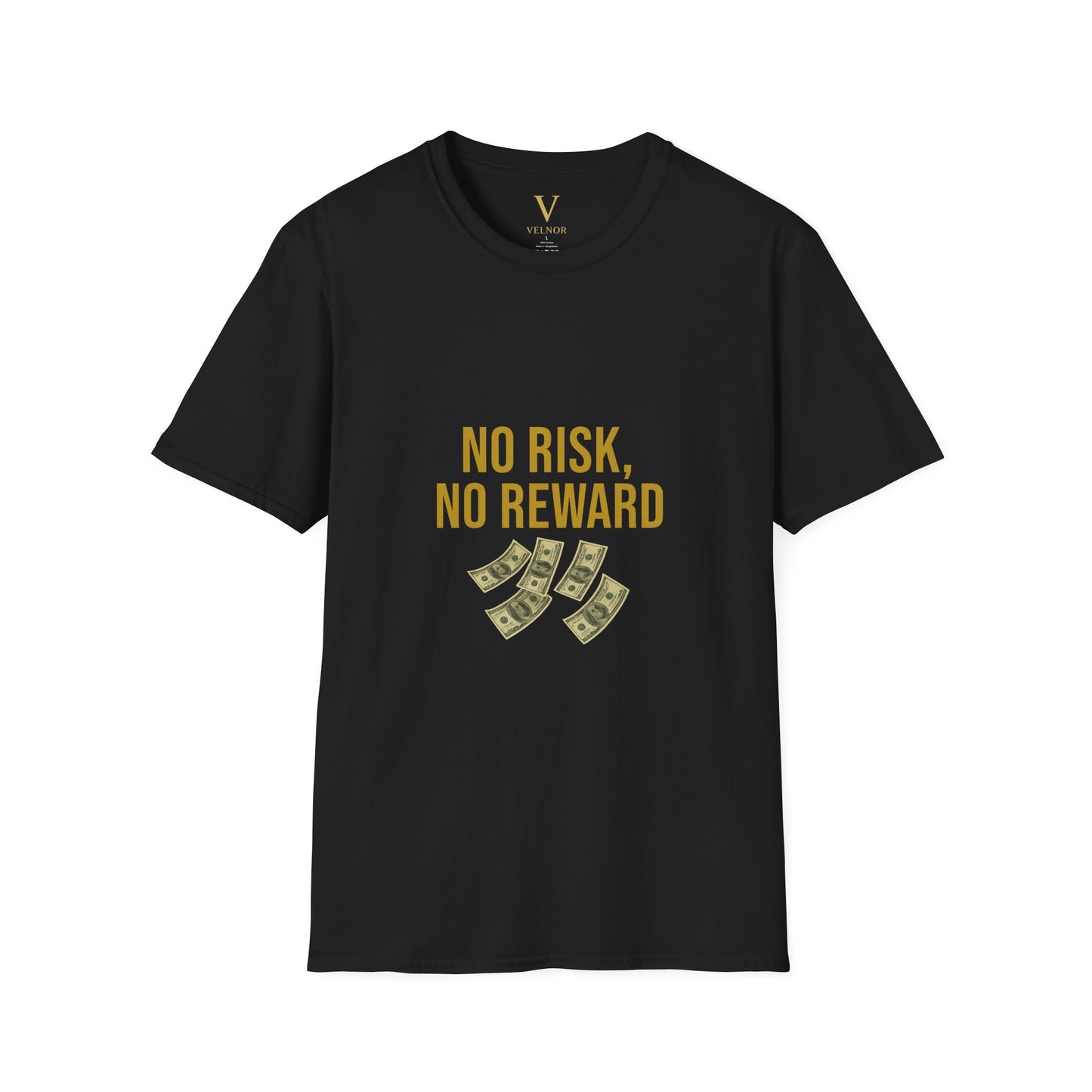 No Risk, No Reward T-Shirt, Motivational Tee, Funny Quote Shirt, Casual Wear, Gift for Entrepreneurs