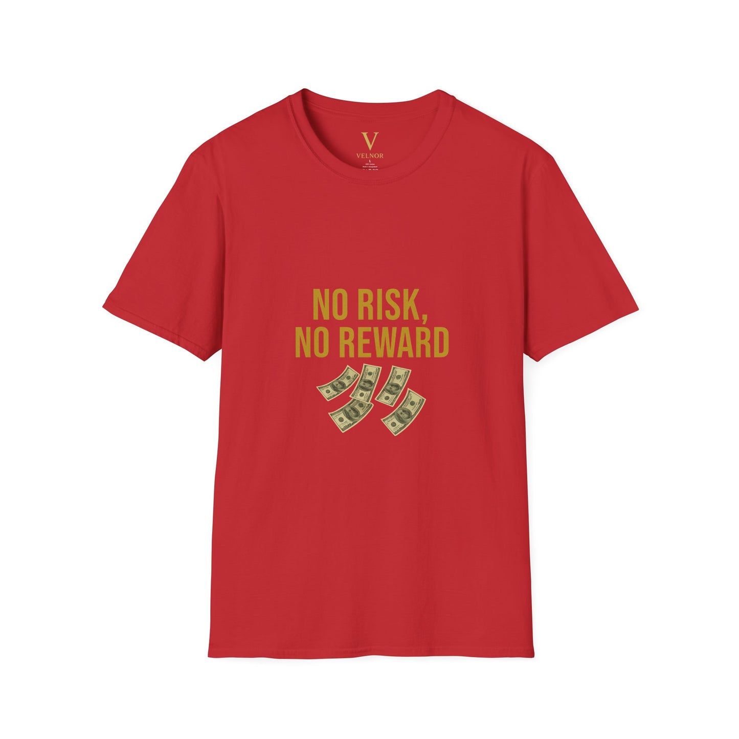 No Risk, No Reward T-Shirt, Motivational Tee, Funny Quote Shirt, Casual Wear, Gift for Entrepreneurs